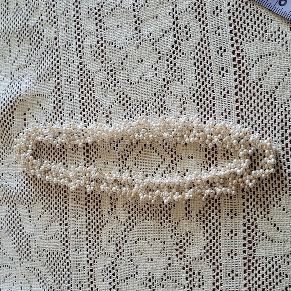 Handmade vintage faux pearl string necklace - repost - Picture 2 of 5